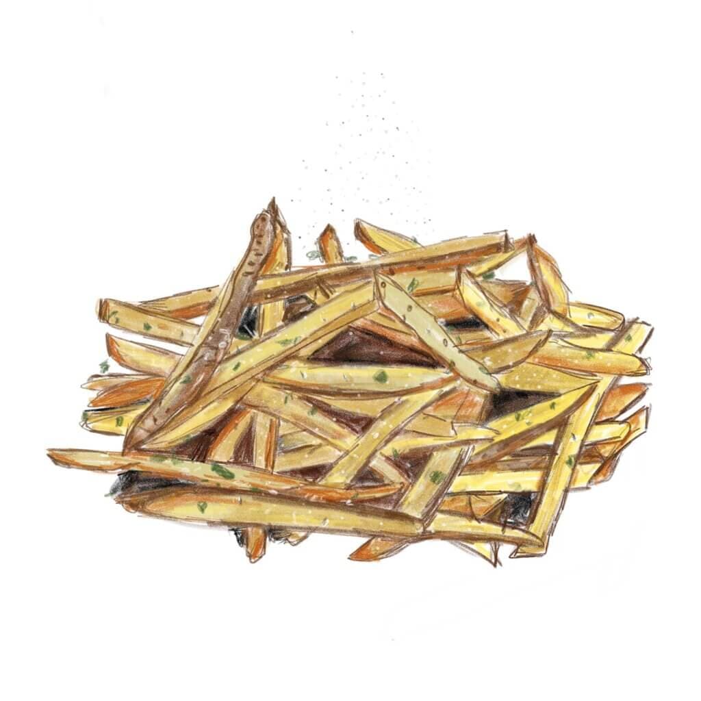 Frietjes met Siciliaans zout