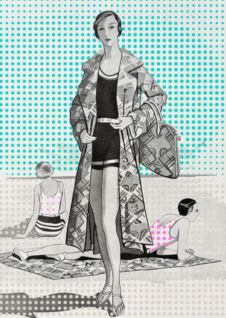 Madame et la plage