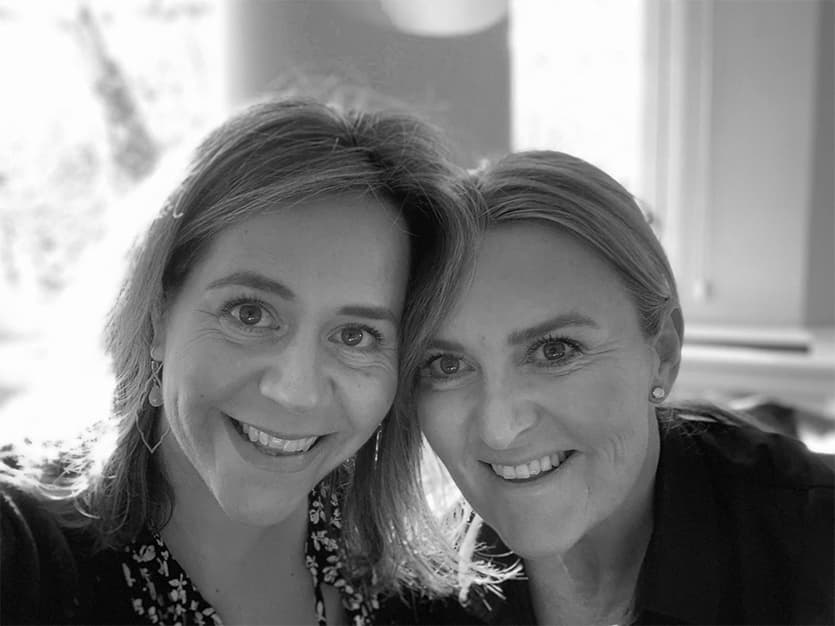 Foto van Suzan en Donna Hay