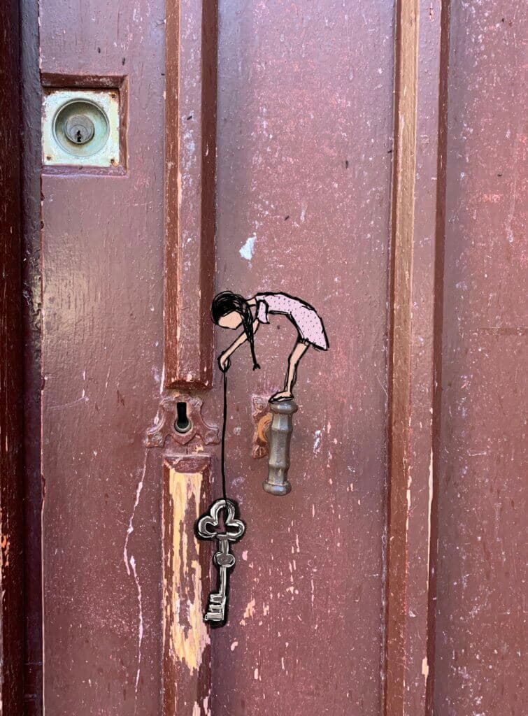 Frans meisje met de sleutel