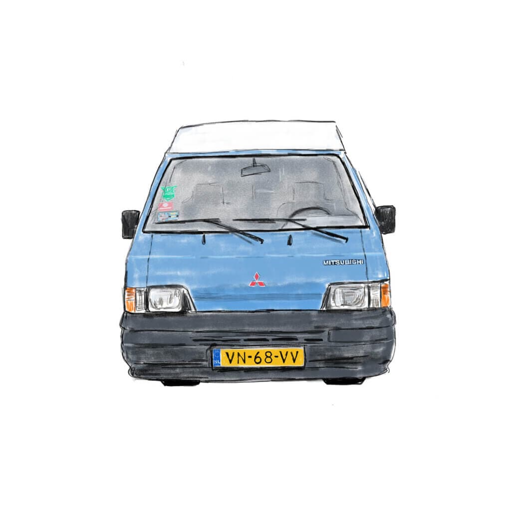 Camper Mitsubishi L300 voorkant