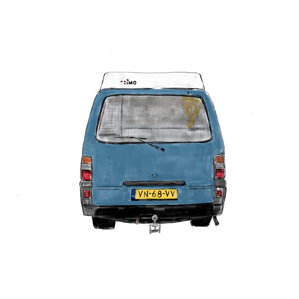 Camper Mitsubishi L300 achterkant